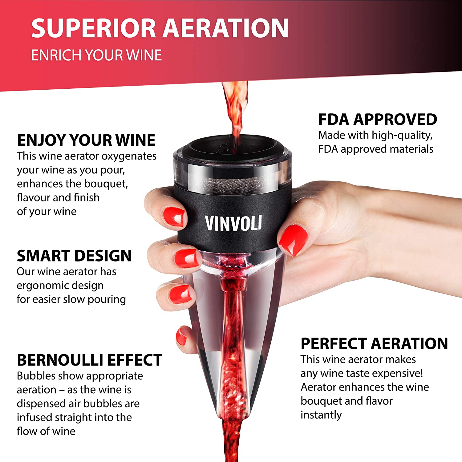 Vinvoli Luxury Wine Aerator